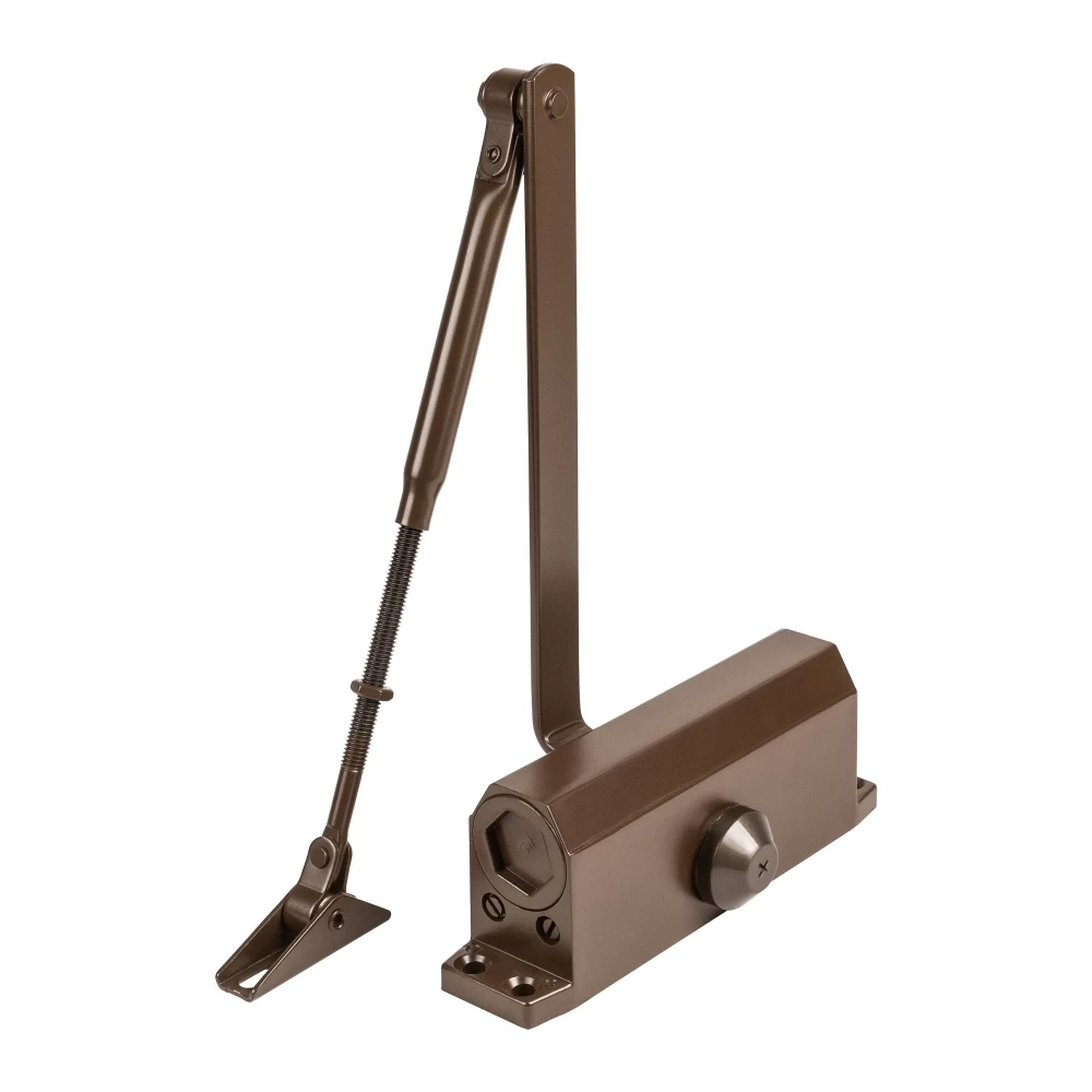 Фото Доводчик дверной DCTR50-100 hold open BR коричневый