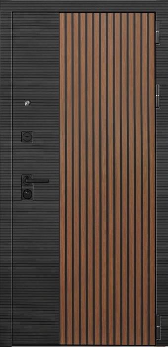 Входная дверь Модель L - 48 Фараон-2 (16мм, мореный дуб) внешняя сторона